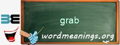 WordMeaning blackboard for grab